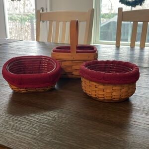 Longaberger Basket Trio